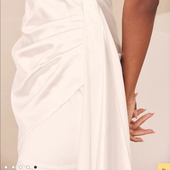 White Feather Dress (perfect for Bachelorette!!) - Picture 3 of 5